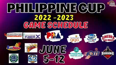 pba philippine cup 2022 schedule.